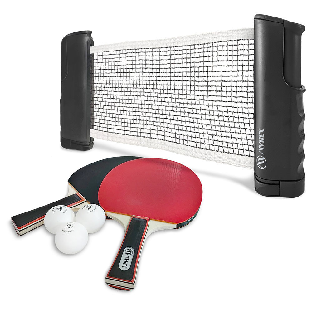 Σετ Ping Pong AMILA (2 ρακέτες + 3 μπαλάκια + δίχτυ)